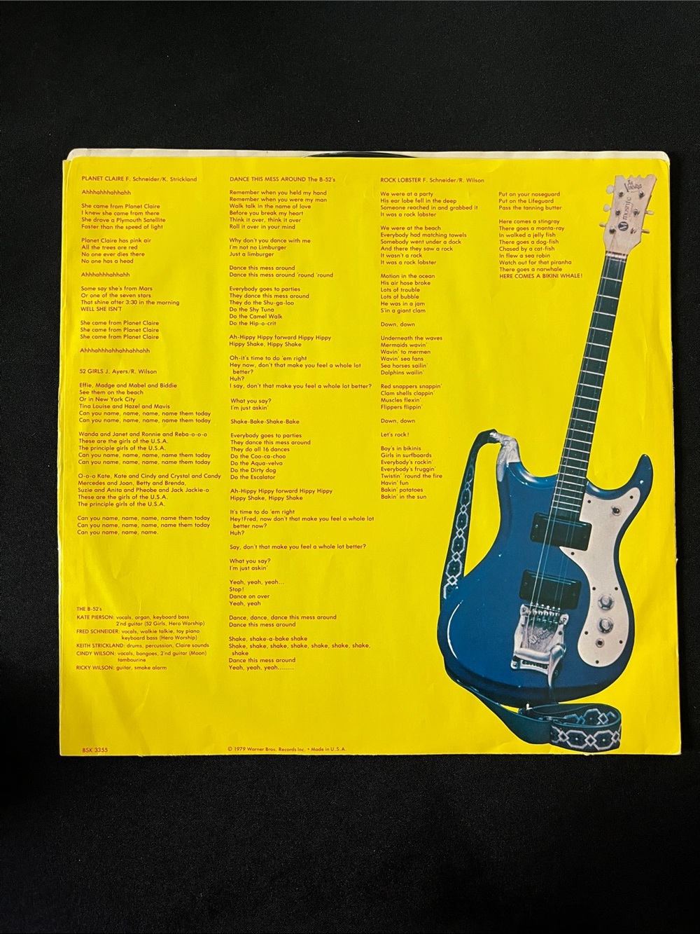 The B-52s - "The B-52s" Vinyl Record - Picture 3 of 9